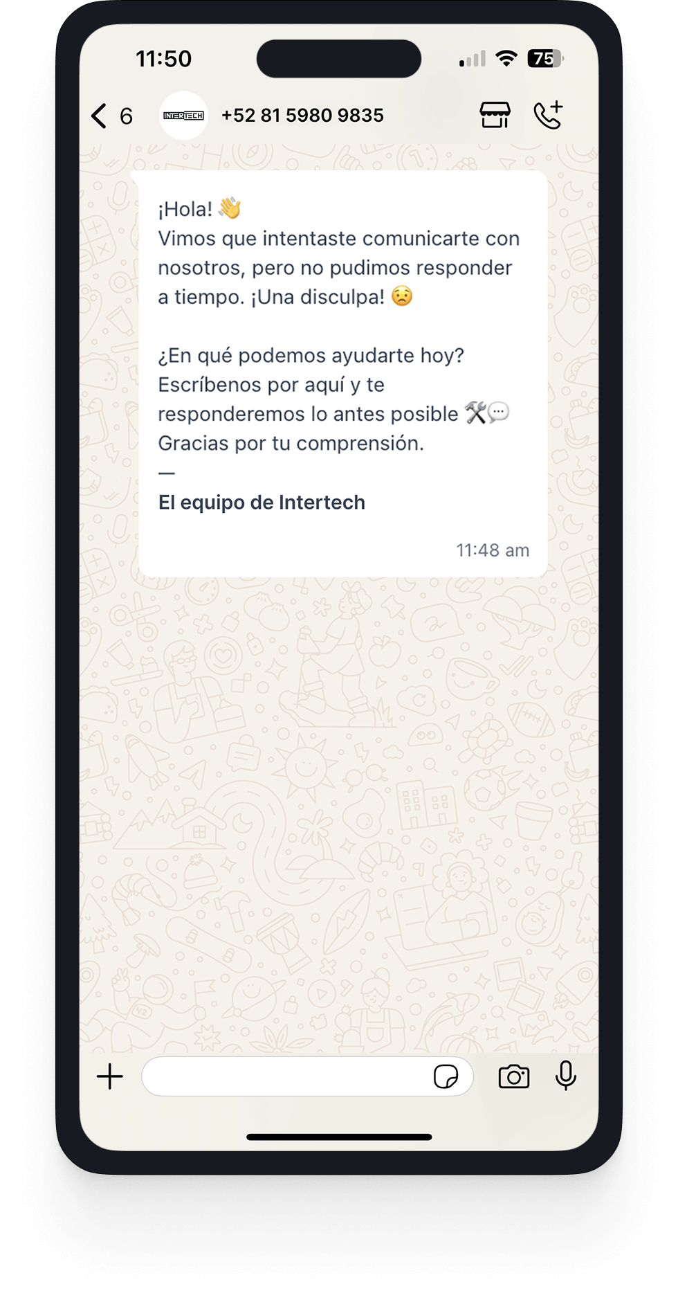 <strong>Convierte</strong> llamadas perdidas en clientes ganados automáticamente.